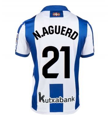 Real Sociedad Nayef Aguerd #21 Primera Equipación 2024-25 Manga Corta